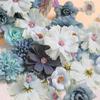 80Pcs Artificial Flower Heads 25-43mm for Craft Wedding Bouquets Flower Arrangements Cake Decoration Hair Accessories