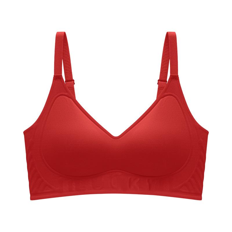Seamless Bra Women's Soft Support Bra Thin Smooth Bra Gathering Underwear Anti-sagging Bra Push Up Bra
