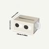 Rectangle Shape Cartoon Tissue Box Big Eyes Decorative Facial Tissue Dispenser Smooth Funny Expression Napkin Container