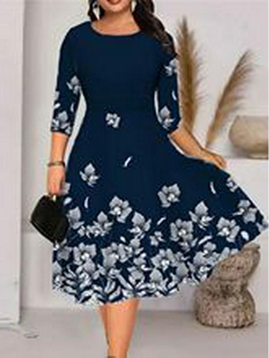 Dámské evropské a americké květinové vykrojené šaty na ramínka jaro/léto 2023