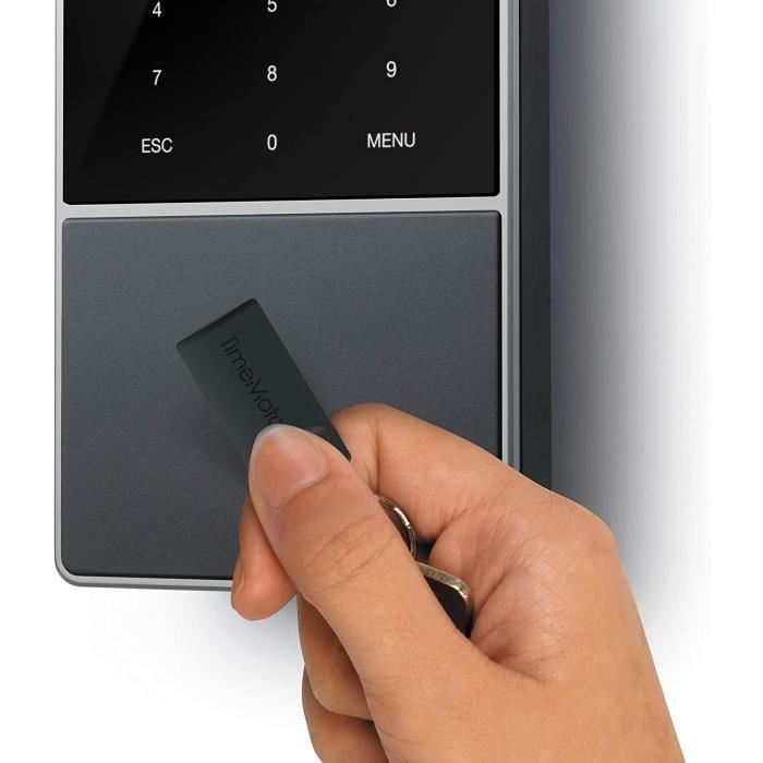 TimeMoto TM-818 SC Système de pointage avec Lecteur MIFARE et RFID Jusquà 2000 utilisateur - y Compris Logiciel de