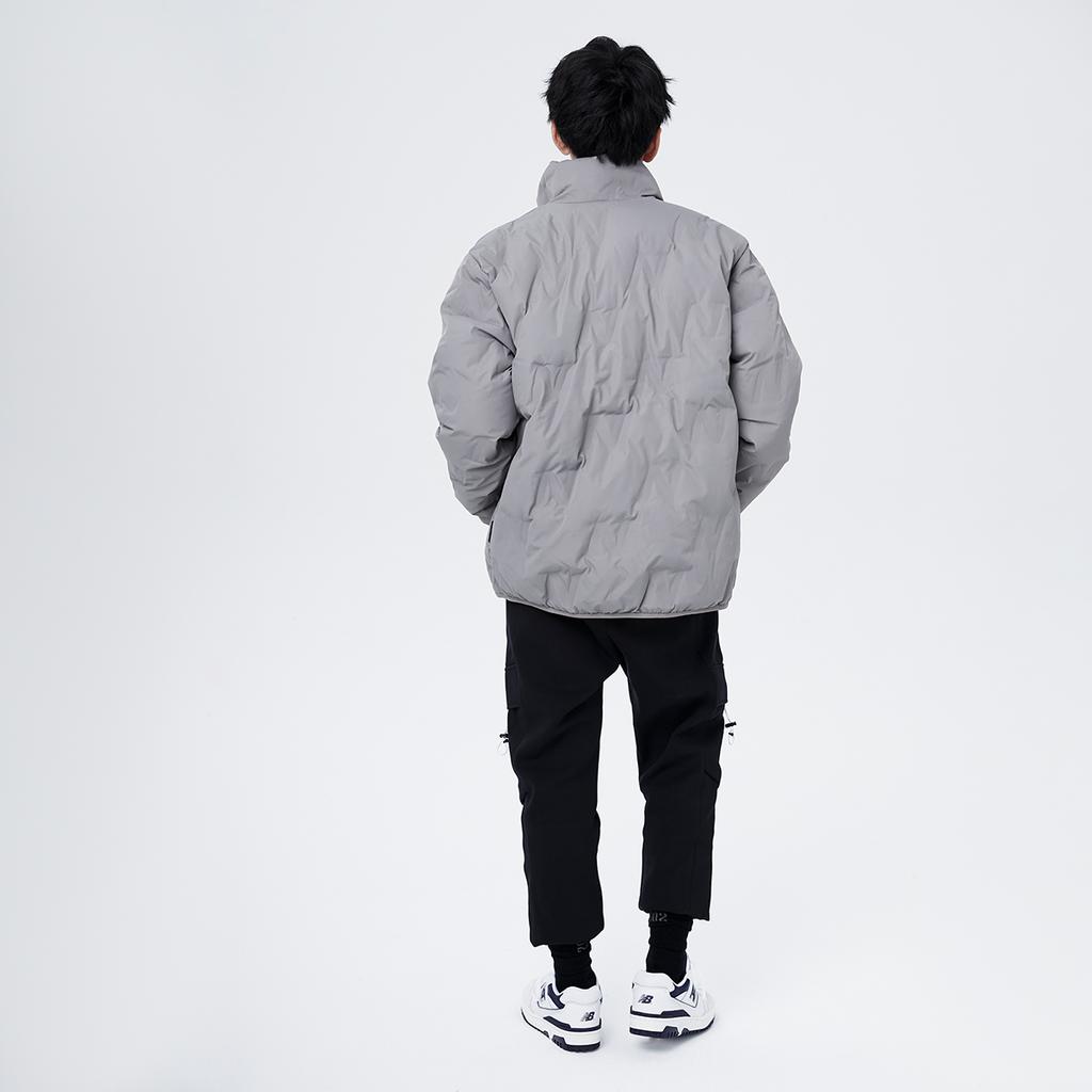 New Balance Down Jackets Men's Gray Stand Collar Moderate Other AMJ14330-RCD