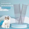 Dog Cat Metal Double Row Teeth Brush Grooming Hair Comb Fur Rake Tool Useful Dog Fur Grooming