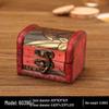 Chinesische Retro 8cm Holzschmuckschatulle - Vintage Klassisch Antik Kleine Schachtel