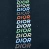 DIOR 413J642A0817 Black 24 Stainless Steel Cotton Multicolor Logo Long Sleeve T-Shirt tops M blackUsed