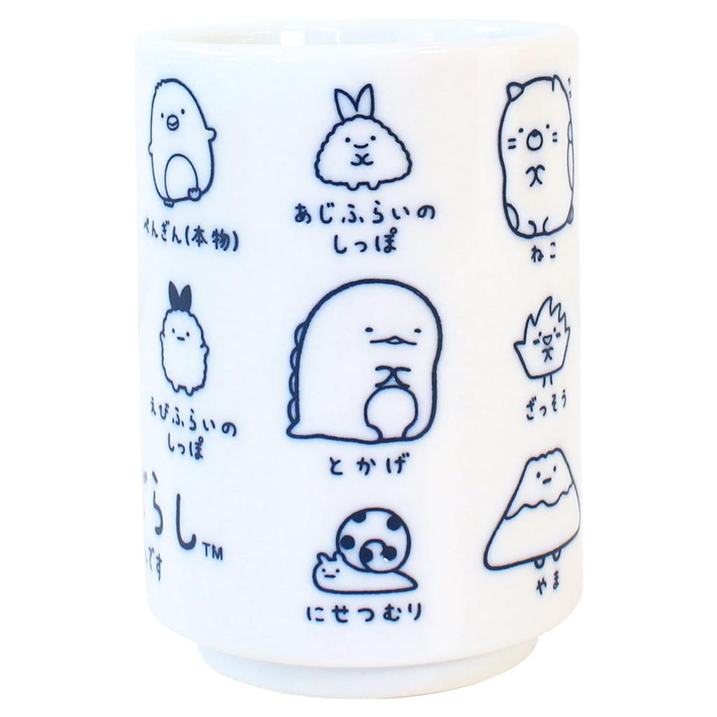 Tees Factory Sumikko Gurashi Polar Bear Penguin Tonkatsu Cat Lizard Fried Shrimp Tail Tapioca Furoshiki Zassou Fake Snail Teacup Zazura 220ml