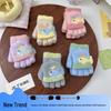 Cartoon Whale Children's Fingerless Gloves - Thickened for Autumn/Winter Cold Protection