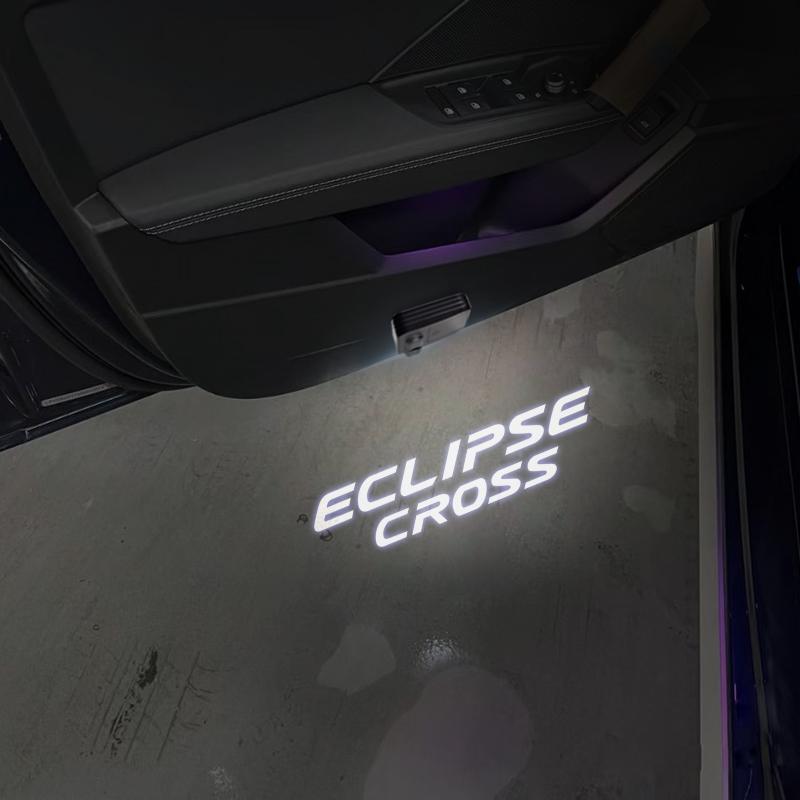 HD LED For Mitsubishi Outlander Pajero ASX Lancer EX Eclipse Cross Logo Car Door Courtesy Light HD Projector Welcome Lamp