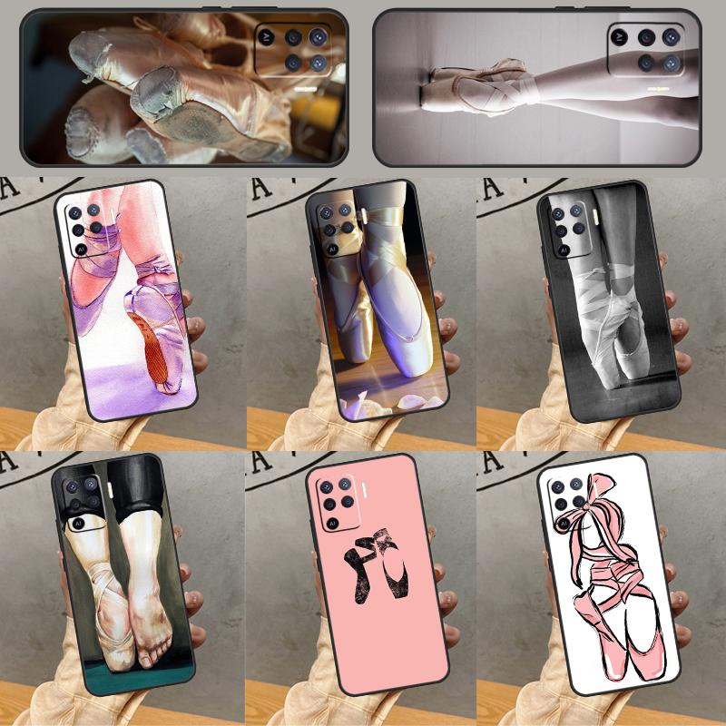 Ballet Shoes Phone Case For Oppo A40 A60 A80 A78 A98 A18 A38 A58 A74 A94 A54 A16 A76 A96 A15 A17 A77 A57S