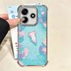 Axolotl Cartoon Cute Plating Phone Case For Xiaomi Redmi Note 14 15 Pro Plus 13 12 11 11S 11T 10 9S 9 5G Anti-Fall Airabag Cover