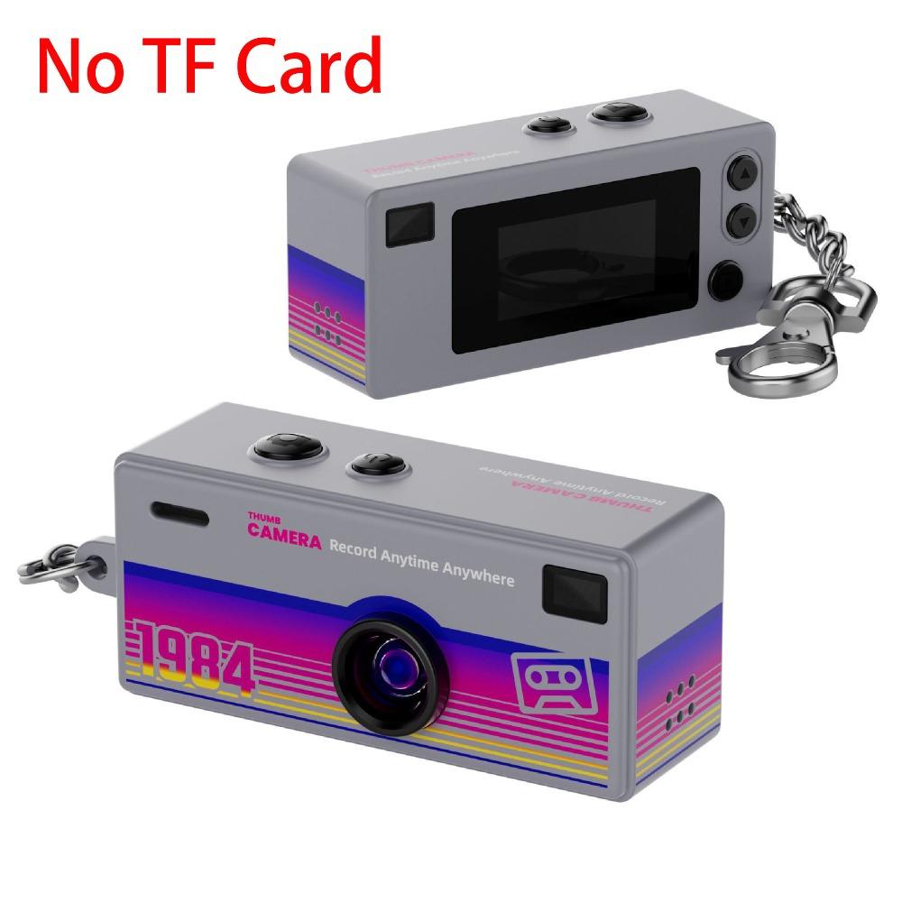 Retro Keychain Thumb Camera Mini Bag Charm Backpack CCD Digital Camera with 1080P HD Video Recording Thumb Camera Keychain