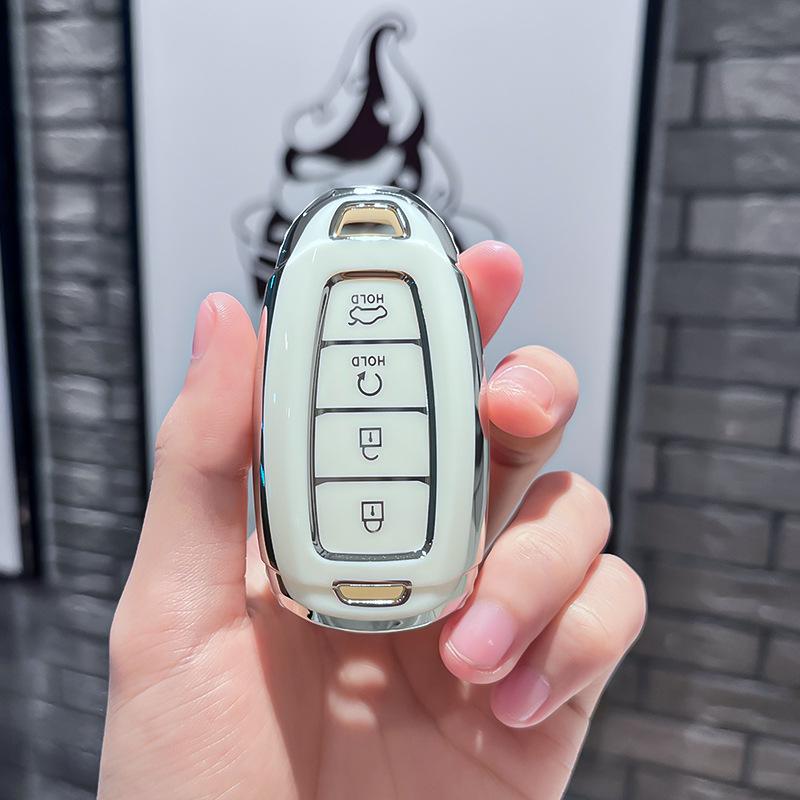 Modern CousTuos Key Case 21-24: 5/4 Button Car Protective Shell for Beijing Model
