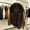 Removable oversized natural real fox fur collar down down pie overcome women's winter fashion versatile warm jacket