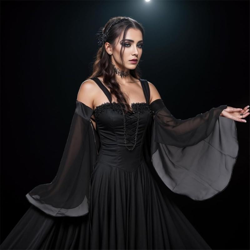 2pack Stylish Chiffons Bridal Gloves Long Oversleeves Fashionable Sleeves for Weddings, Photoshoots