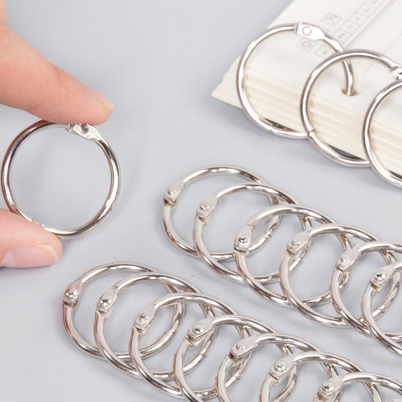 Iron Buckle Loose-Leaf Binding Rings for DIY Albums and Book Storage