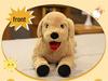 Large Yellow Labrador Puppy Plush Toy - Golden Retriever Doll for Children