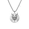 Round Hollow Spartan Pendant Necklace Men's Mythical Figure Medal Amulet Pendant Jewelry