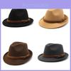 Classic Wool Felt Hat For Men And Women Summer Sun Protection Formal Style