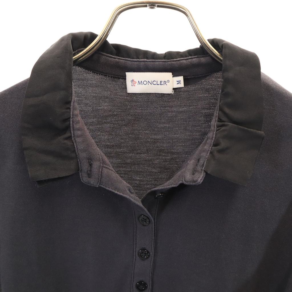 MONCLER Short sleeve Polo shirt M black Women Used