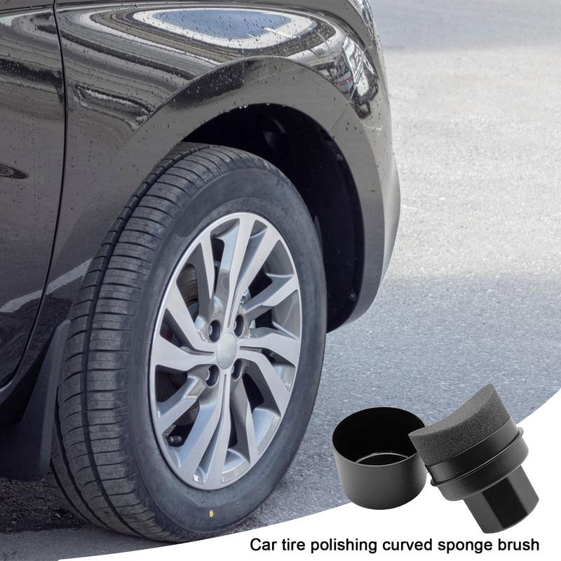 Tire Shine Sponge High Density Elastic Dressing Applicator Pad Portable Shine Sponge for Tire Waxing Cleaning Polishing Vehicles