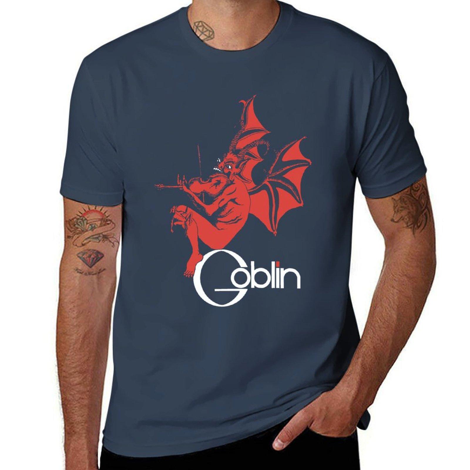 Группа GOBLIN, GOBLIN, прогрессив-рок, футболка Dario, мужские футболки, мужские футболки с графикой, графические футболки для мужчин, футболка S