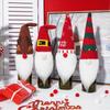 Christmas Rudolph Faceless Doll Wine Bottle Set - Festive Desktop Decoration