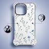 Etui Do Iphone 16 Pro Ibizu Dropguard Ultra Z Magsafe, Pastel Bloom, Niebieski Sen