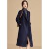 Women's Elegant Wool Blend Double-faced Mid-length Coat