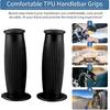 Motorcycle Grips 1 Inch 25/28mm Handle, Akozon 1" 25mm Non Slip Vintage Rubber Motorcycle Handlebar Grips Thruster Grip for Universal Use