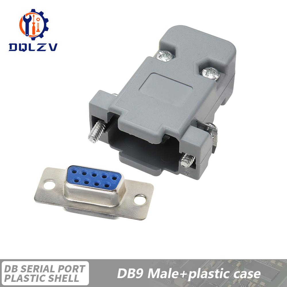 DB15 DB25 DB9 DB37 Parallel Serial Port Fmale/Male Solder Connector+Plastic Assemble Shell Cover 37 9 15PIN VGA Adapter