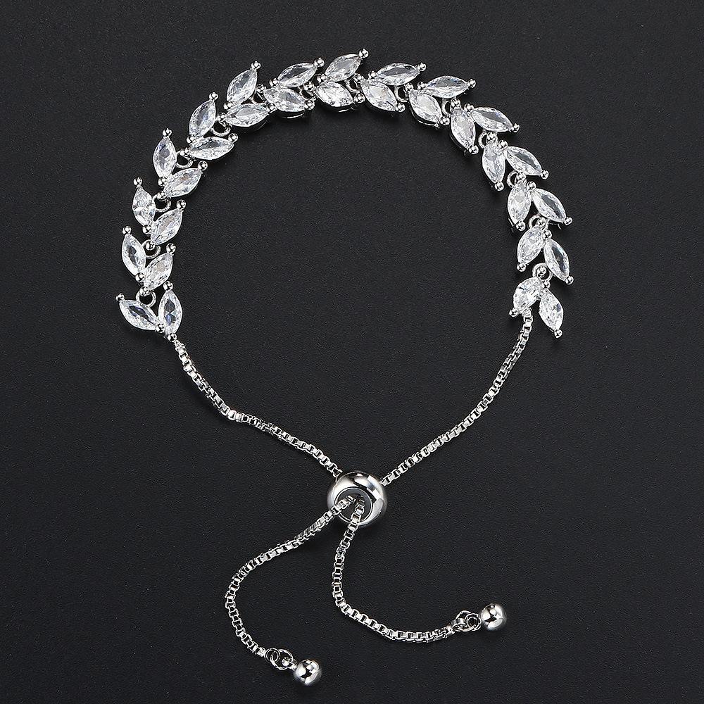 Popular Horse Eye Stone Tennis Bracelet Women'S Micro-Inlaid Crystal Zircon Adjustable Bracelet Bracelet Jewelry