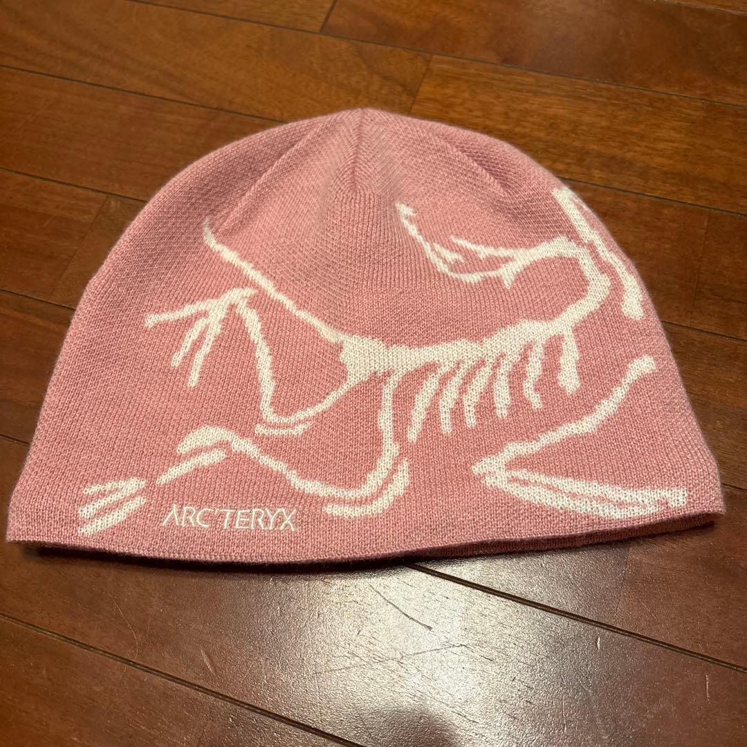 Used ARC TERYX BIRD HEAD TOQUE Knit Hat Pink