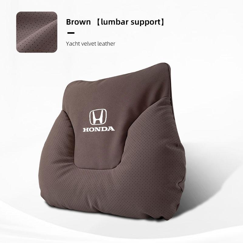 QEJMX1 U-shaped Car Headrest Auto Seat Neck Pillow Waist Pillow Set For Honda Civic Accord Crosstour Spirior Odyssey Avancier UR-V CR-Z