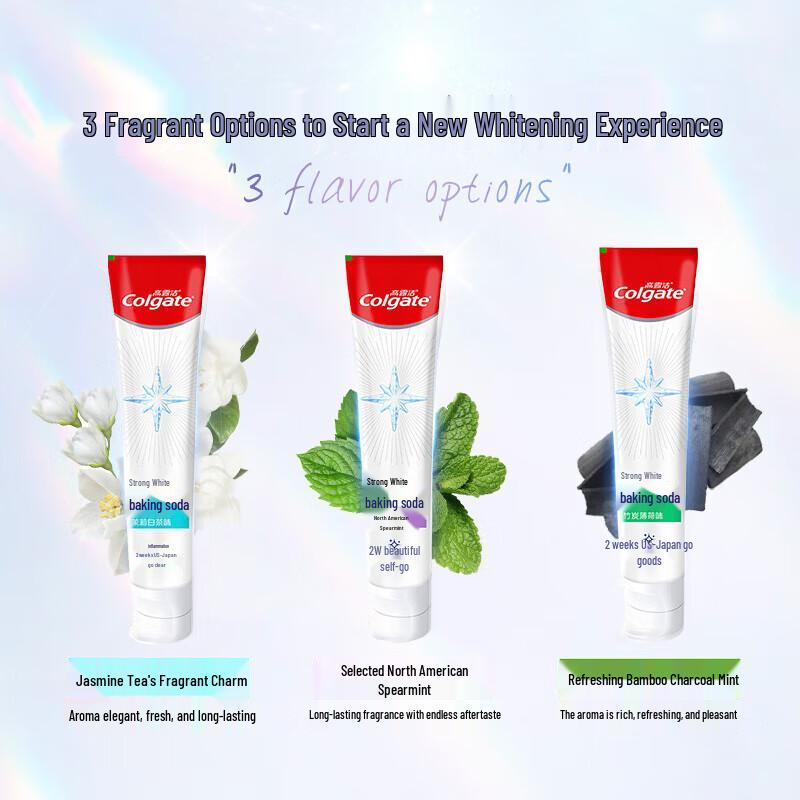 Colgate Strong White Baking Soda Spearmint Toothpaste