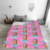 Niedlich wie Nastya Girl Strickdecke Anime Cartoon Wollüberwurf Decke Home Couch Dekoration Ultraweiche warme Tagesdecke