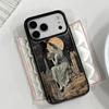 Melancholisches Engel Handyhülle für iPhone 13 14 16 15 12 11 Pro Max 17 Air 14 Plus Stoßfest Matt Hart Stoßfänger Hülle