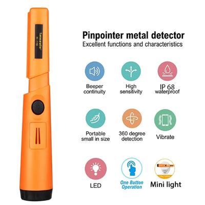 Détecteur de métaux portable TC-110, pointeur de positionnement GP-pointeur, détecteur de métaux portatif, détecteur de tige de positionnement, étanche IP68