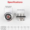 1Pcs G1/4 G3/8 G1/2 G3/4 Oil Sight Window Male Thread G1 G1-1/4 G1-1/2 BSP NPT Oil Level Sight Glass Tempered Glass Aluminum