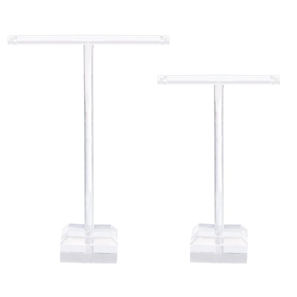 2-6pcs Earring Display Stands Earring Holder Earring Stand Storage Organizer Acrylic Necklace T Rack for Jewelry Necklace