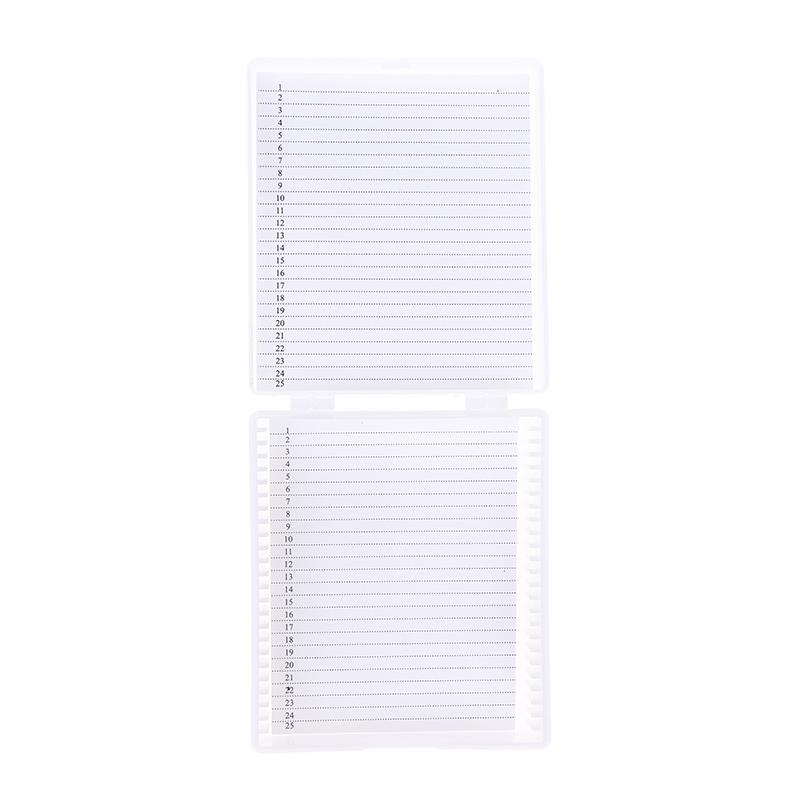 

Пластиковый бокс на 4 цвета для микроскопных стекол 25 шт. Кейс-держатель для хранения биологических срезов для готовых микропрепаратов белый