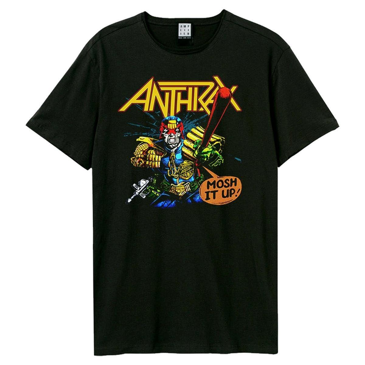 Amplified Unisex Adult I Am The Law Anthrax T-Shirt X-Large Black XXL