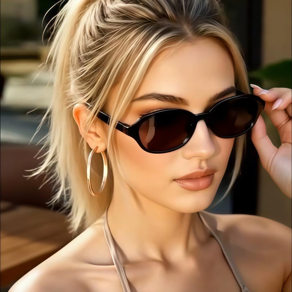 5pcs European and American retro style men's and women's fashionable sunglasses, trendy and versatile, suitable for summer sun s