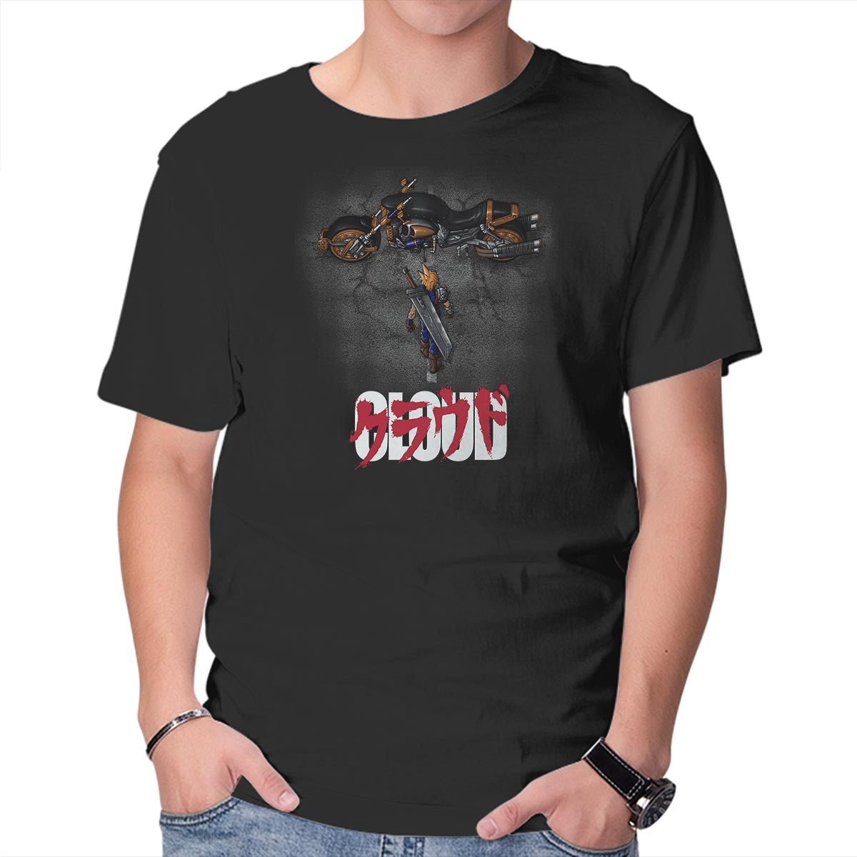 Unisex Crew Neck T-Shirt Cloud Graphic Short Sleeve Casual Tee S