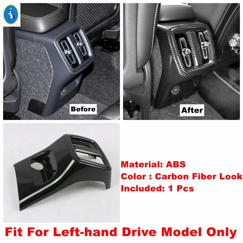 Car Accessories Center Console Armrest Storage Box Rear AC Air Condition Outlet Vent Panel Cover Trim For VOLVO XC40 2018 - 2024