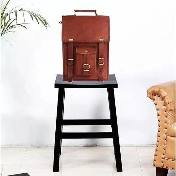 

Новая Сумка-портфель ручной работы Кожа Натуральная Мессенджер На плечо Мужская 11 x 9 x 3 in