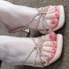 Flash Diamond One-Word Drag Women'S Light Luxury High-End Design Summer Versatile Dinner Foreign Style Fashion Outer Slippers