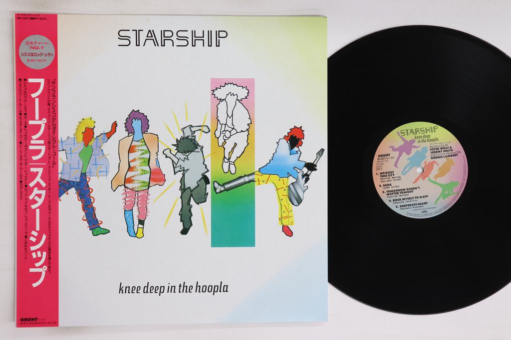 LP Record STARSHIP - Knee Deep In The Hoopla RPL8317 GRUNT 1985 Japan Obi Rock Used