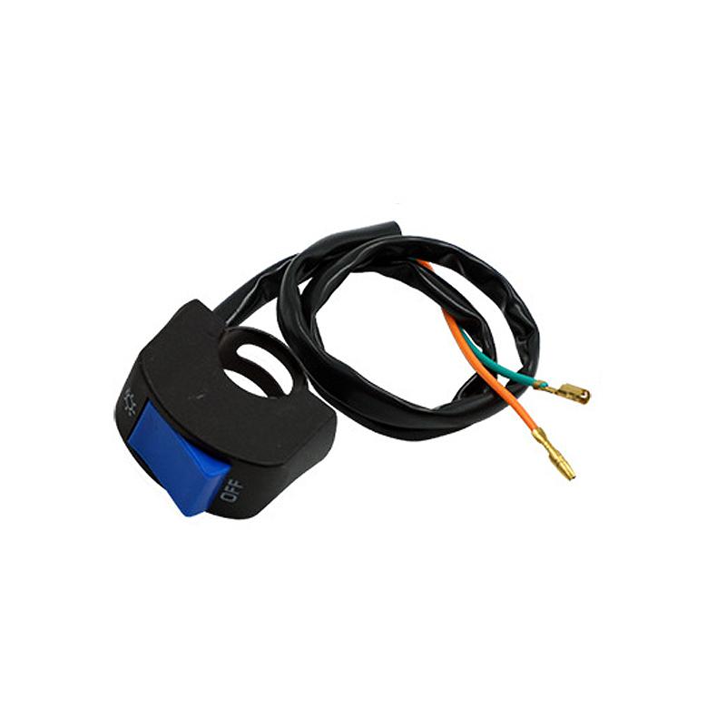 22mm Universal Motorcycle Handlebar Light Switch Button LED Headlights Power Off Function Dual Flash Switch Motor Accessories
