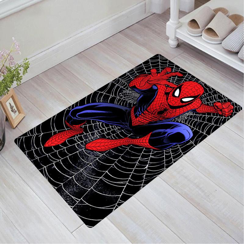 

1pc Spider-Man Pattern Area Rug Soft Flannel Floor Mat for Living Room,Office,Bedroom and Carpet,Sofa Coffee Table Floor Mat 60cm by 90cm