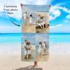 1pc Customized beach towels for photos, personalized photos, wedding photos, family photos, and parent-child photos